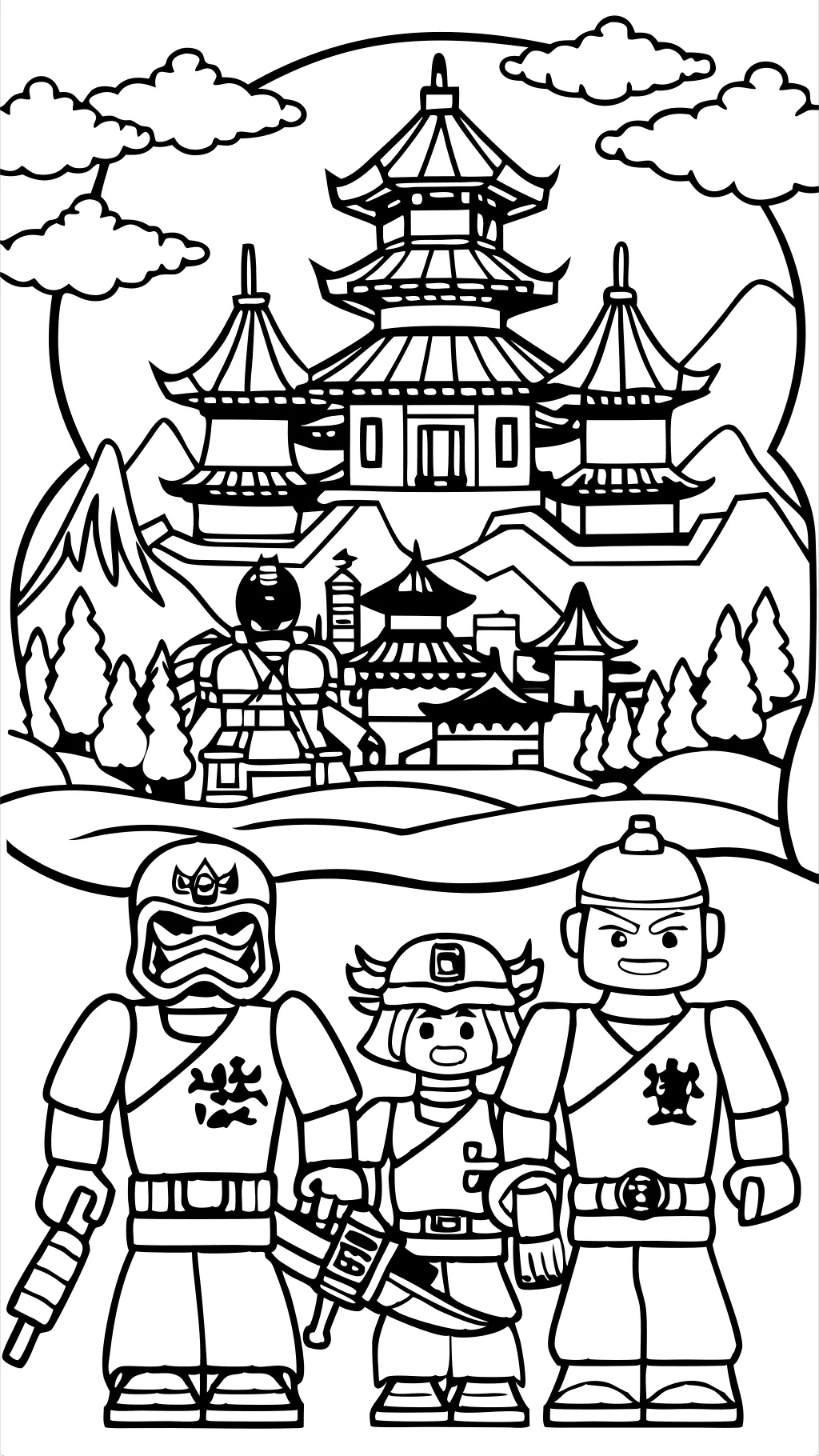 coloriage LEGO Ninjago